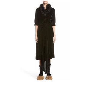 NEW Simone Rocha Asymmetrical‎ Velvet Dress UK 6